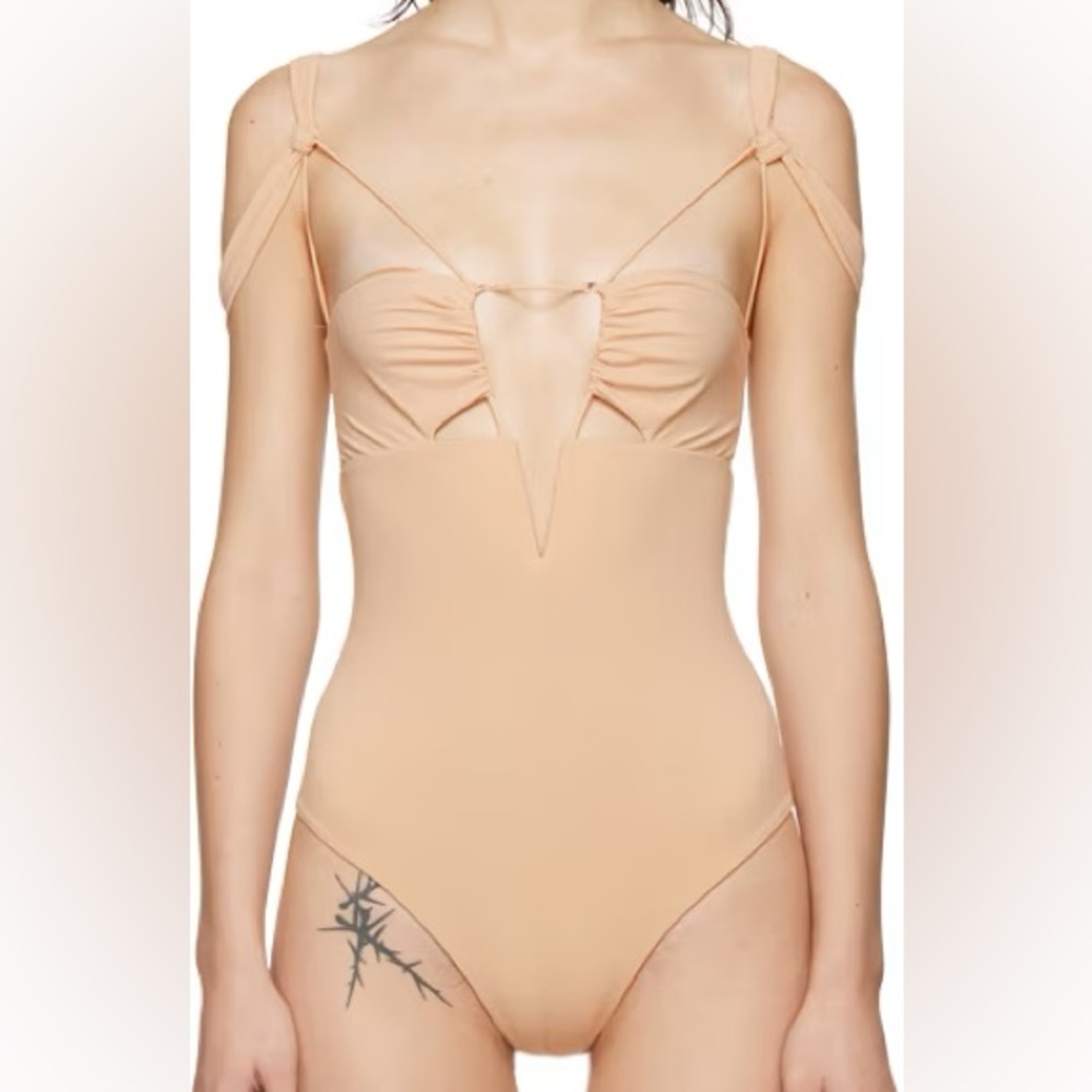 Nensi Dojaka Beige Nude swimsuit XS bodysuit